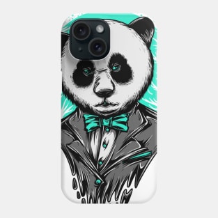 Smart Panda Suit Grey Blue Phone Case