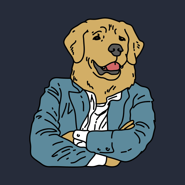 Labrador Dog Salary Man by Freid