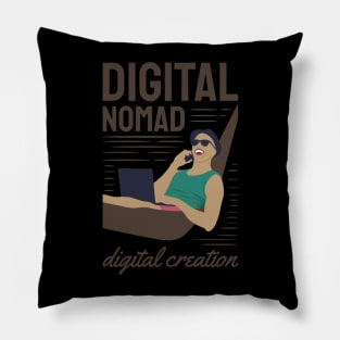 DIGITAL NOMAD IS DIGITAL CREATION Pillow