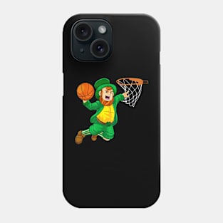 Leprechaun Basketball Dunk St Patricks Day, Funny Patrick's Day Phone Case