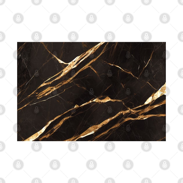 Brown marble with golden veins by Alekxemko
