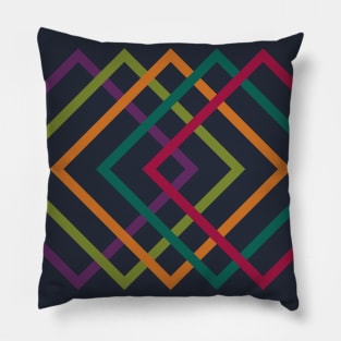 Ractangles rainbow Pillow