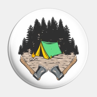 Outdoor camping Pin