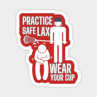 Lacrosse, Safe LAX Wear Your Cup Magnet