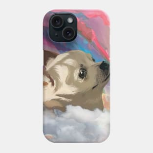 watercolor chihuahua artwork Phone Case