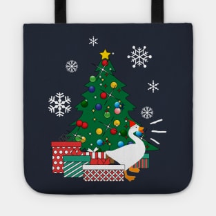 Honk Goose Around The Christmas Tree Tote