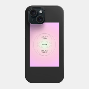 Positive Affirmation Pink Glow Aura Phone Case