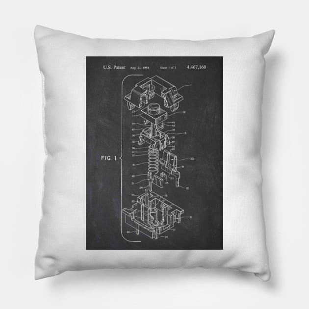 Mechanical keyboard switch Pillow by PSdesigns