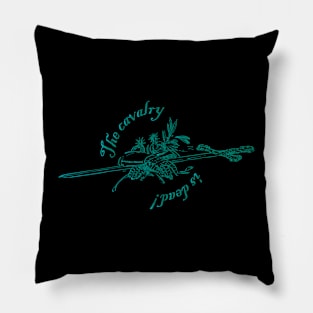 Cavalry (aquamarine) Pillow