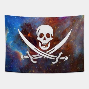 Space Pirate Flag Tapestry