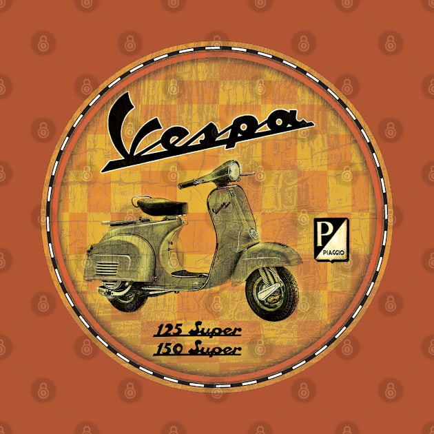 Vespa (amber) by Midcenturydave