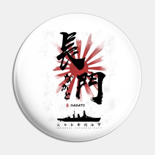 IJN Nagato Battleship Calligraphy Pin