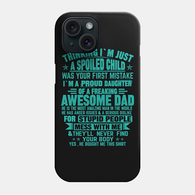 THINKING I'M JUST A SPOILED CHILD Phone Case by mqeshta