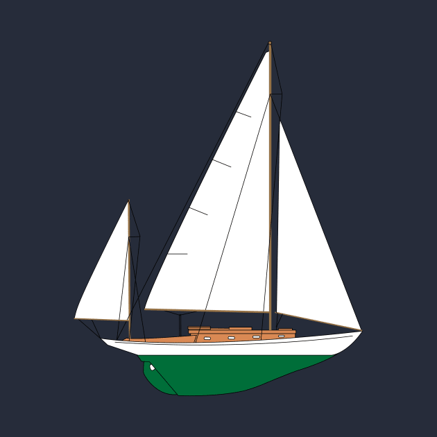 Concordia Yawl Sailboat by CHBB