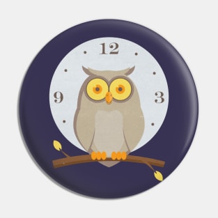 Tick Tack Owl Pin