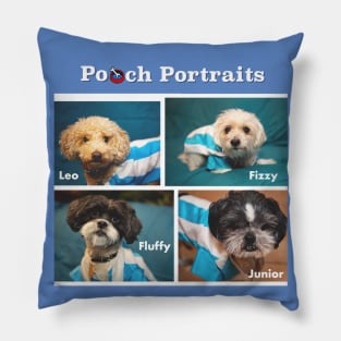 Pooch portraits Pillow