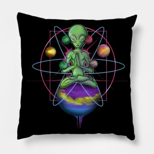 Spiritual Buddha mindfulness meditation Alien Pillow