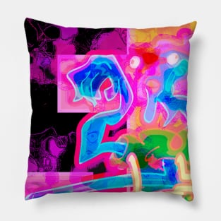 Neon dude Pillow