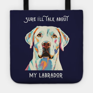 Retro Labrador Retriever graphic Tote