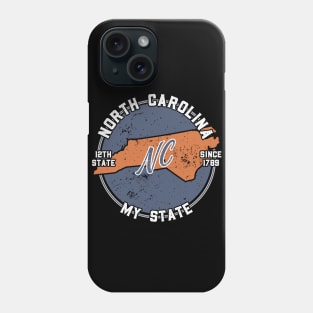 North Carolina My State Patriot State Tourist Gift Phone Case