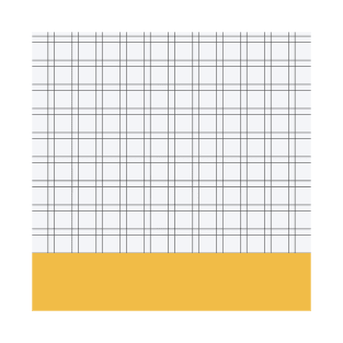 Pattern geometric mustard minimal T-Shirt