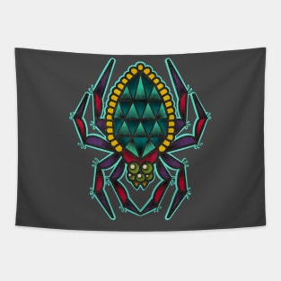 Halloween gem jewel spider Tapestry