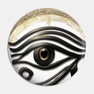 Eye of Horus Gold Shadow Silhouette Anime Style Collection No. 221 Pin