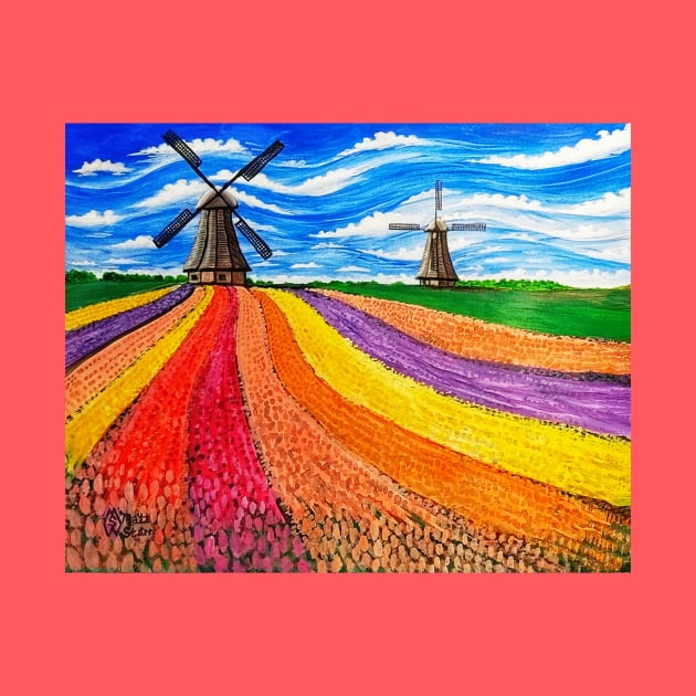 Tulip Farm in Holland by Matt Starr Fine Art