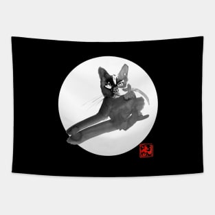 calm cat for balc background Tapestry