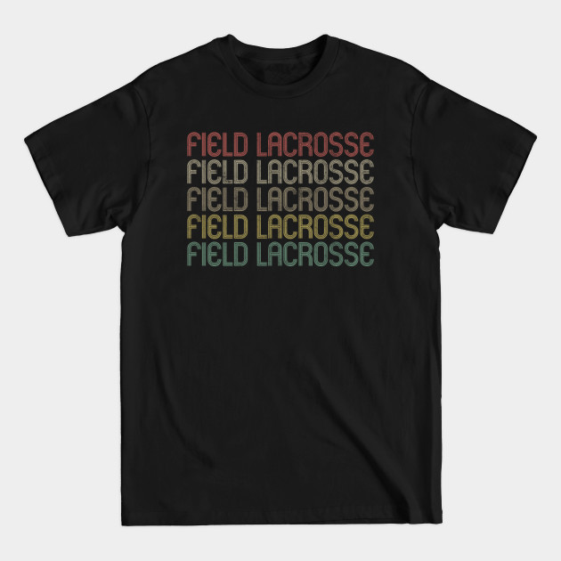 Discover Retro Style Field Lacrosse Design - Lacrosse - T-Shirt