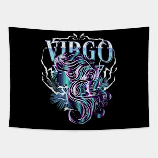 Virgo Bootleg Retro Hiphop Zodiac Sign Astrology Birthday Tapestry