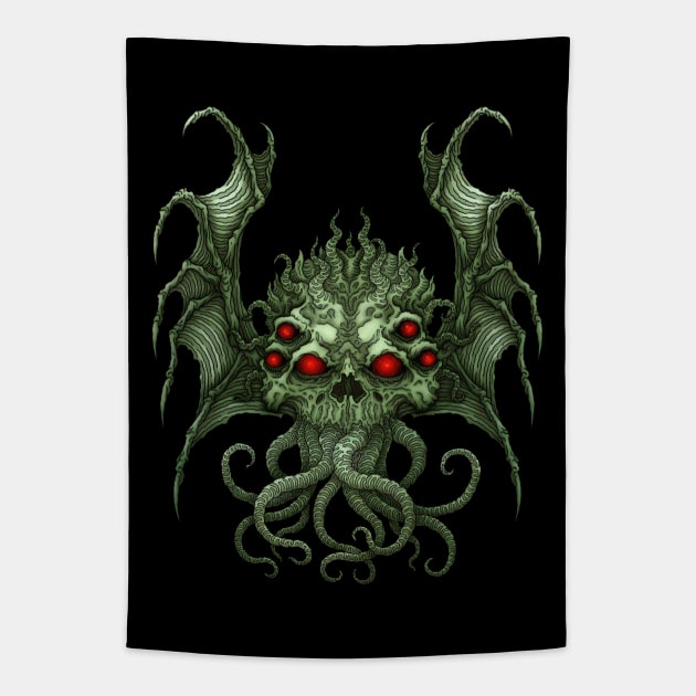 Cthulhu - Azhmodai 2020 Tapestry by azhmodai