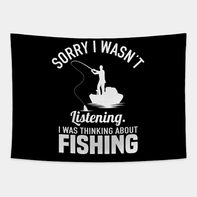 Fishing Design Tapestry by Hashop