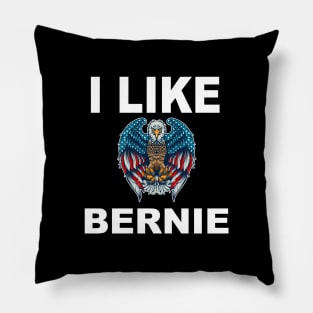 i like bernie - Bernie Sanders 2020 T-Shirt Pillow