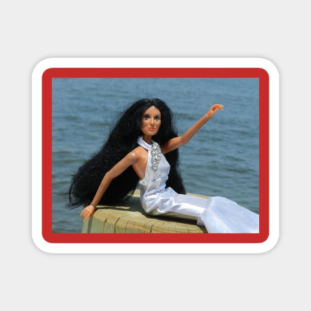 "Hey Sailor, It's Me Cher" !!! Magnet by The Good Old Days