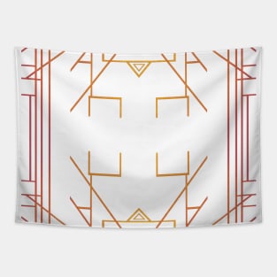 Golden Art Deco Tapestry