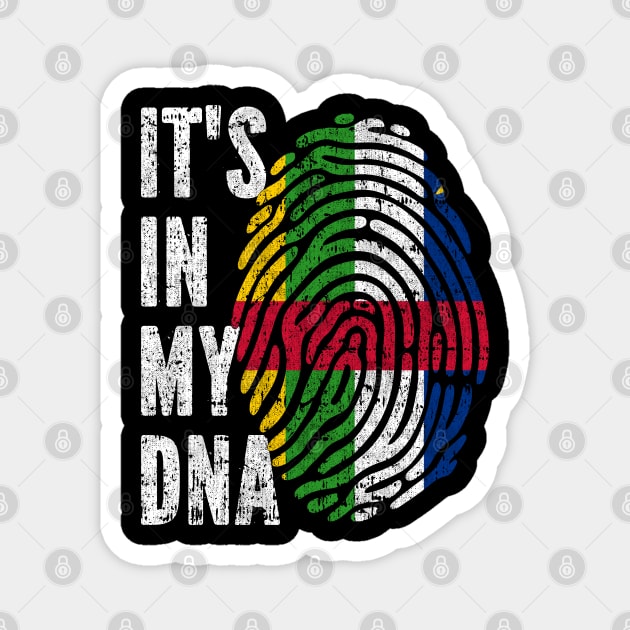 IT'S IN MY DNA Central African Republic Flag Men Women Kids Magnet by simonStufios