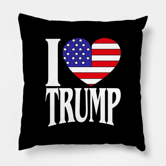 I Love Trump USA Election 2020 Alcohol Drink Fun Gift Pillow by biNutz