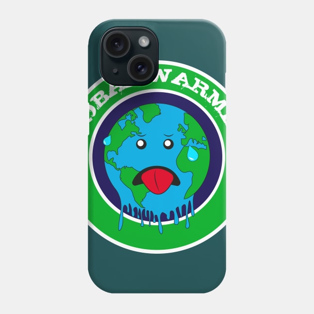 worried earth, global warming Phone Case by NinoRc