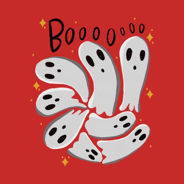 Boo! Spooky and friendly ghosts by Maddyslittlesketchbook