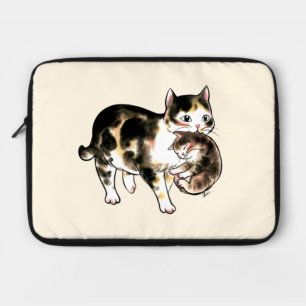 cat laptop case