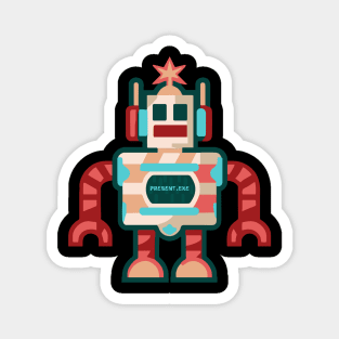 Christmas robot Magnet