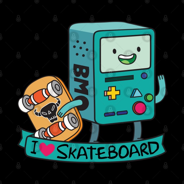 BMO Skateboard by Plushism