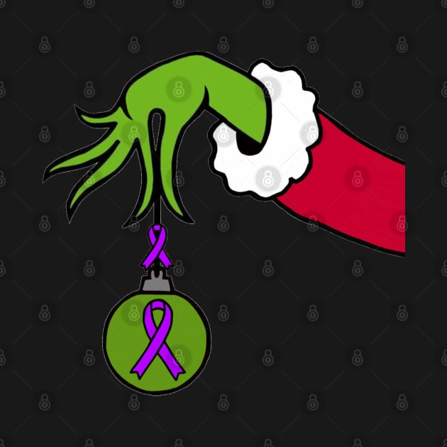 The Green Mean One Holding a Awareness Ribbon (Purple) by CaitlynConnor