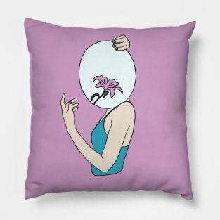 Surreal Woman Art Pillow