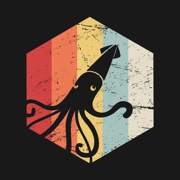 Retro Kraken Giant Squid by MeatMan