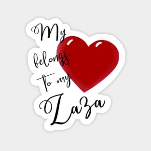 My Heart Belongs to my Zaza Magnet