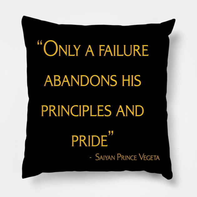 Vegeta's quote-Dragonball Super Pillow by Izhan's Fashion wear