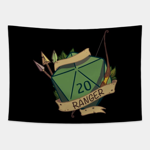 Dnd Ranger D20 dice Tapestry by SpicyCookiie