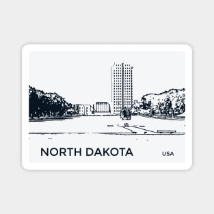 North Dakota State USA Magnet